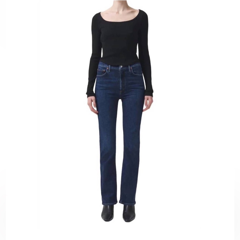 Agolde Nico High Rise Slim Boot Jeans in Song Size 26